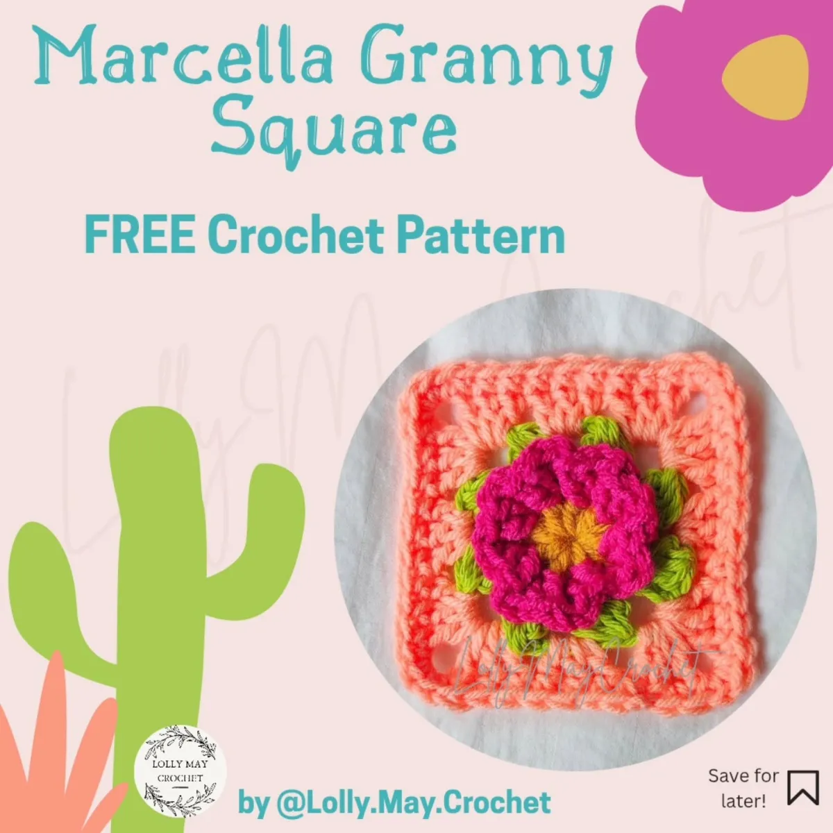 Free step-by-step accessories pattern for Colorful Marcella Granny Square Crochet Pattern for Beginners